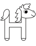 Letter H Craft - H is for Horse