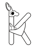 Letter K Craft - K is for Kangaroo