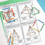 Printable STEM engineering challenge cards for kids