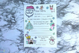 Dear Santa Letter Coloring Page – Printable Christmas Letter for Kids - Mombrite