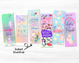 Unicorn Bookmarks - Mombrite