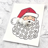 Santa Cotton Ball Advent Calendar - Mombrite