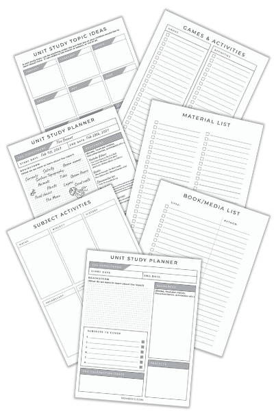 Unit Study Planner Mombrite