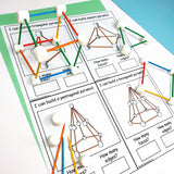 toothpick and marshmallow shapes