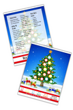 Roll a Tree Christmas dice game printable for kids